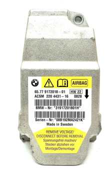 Airbag Steuergerät Reparatur BMW ACSM  65.77 9172018-01  |  220 4431-16  |  31917201801H