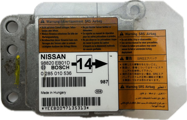 Nissan Navara Airbag Steuergerät Prüfung