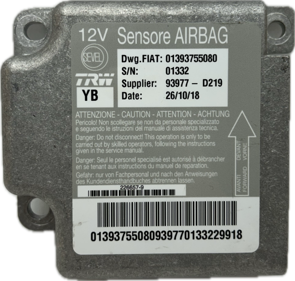 Airbag Steuergerät Peugeot Boxer Reparatur