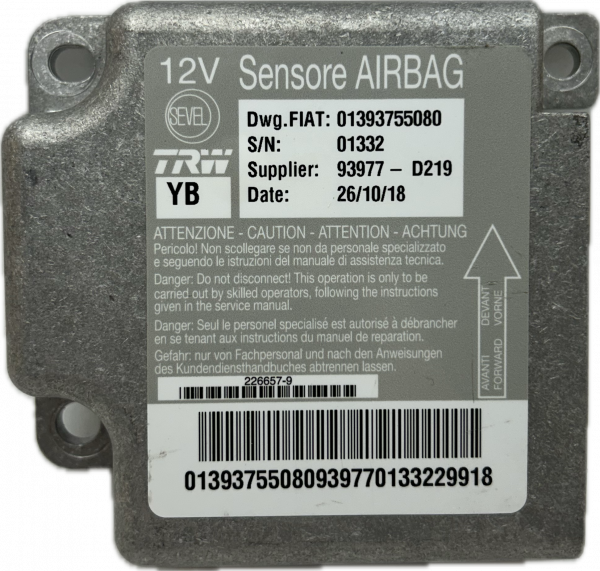 Airbag Steuergerät Citroen Jumpy Reparatur