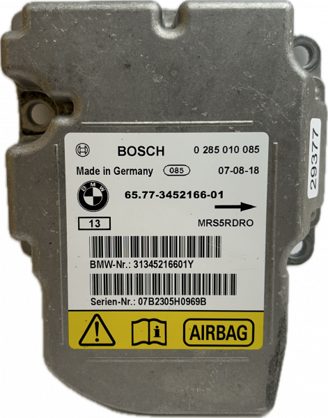 BMW X3- Airbag Steuergerät 65.77-345216601 - Reparatur/Prüfung