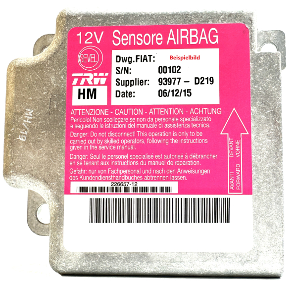 Airbag Steuergerät Reparatur Citroen Jumper 01370978080 93977-D219 1370978080