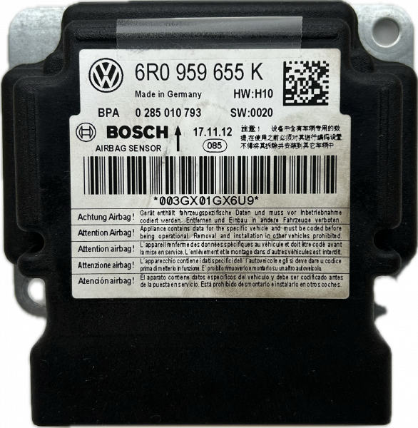 Airbag Steuergerät Reparatur Seat Ibiza  6R0 959 655K Bosch 0285010793