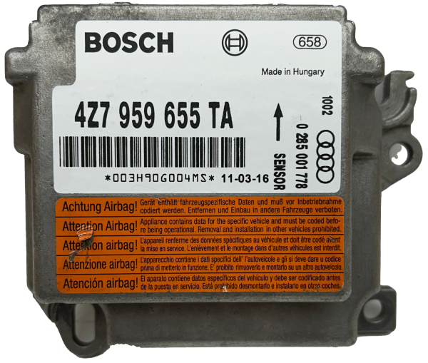 Audi A6 - Airbag control unit 4Z7 959 655 TA (replaces 4Z7 959 655B) - Replacement unit